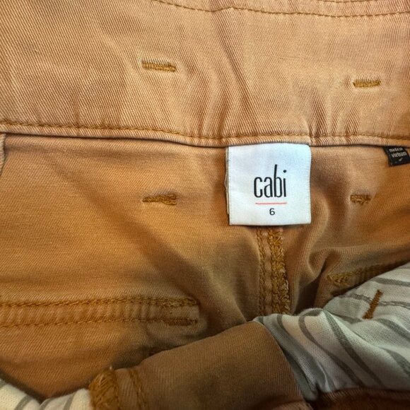 Cabi Paper Bag Cargo Pants - Camel Brown Style 6045 - Women's Size 6 - Picture 12 of 14